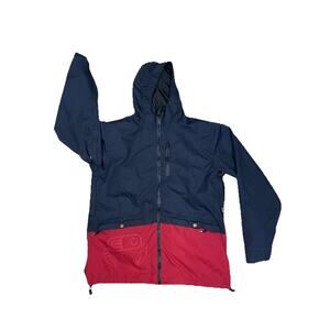 Airblaster Jacket Men’s Sz Large Black/Red Skiing Snowboarding Full Zip Hooded